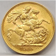 AUSTRALIA 1909 . ONE 1 SOVEREIGN . MELBOURNE . GOLD